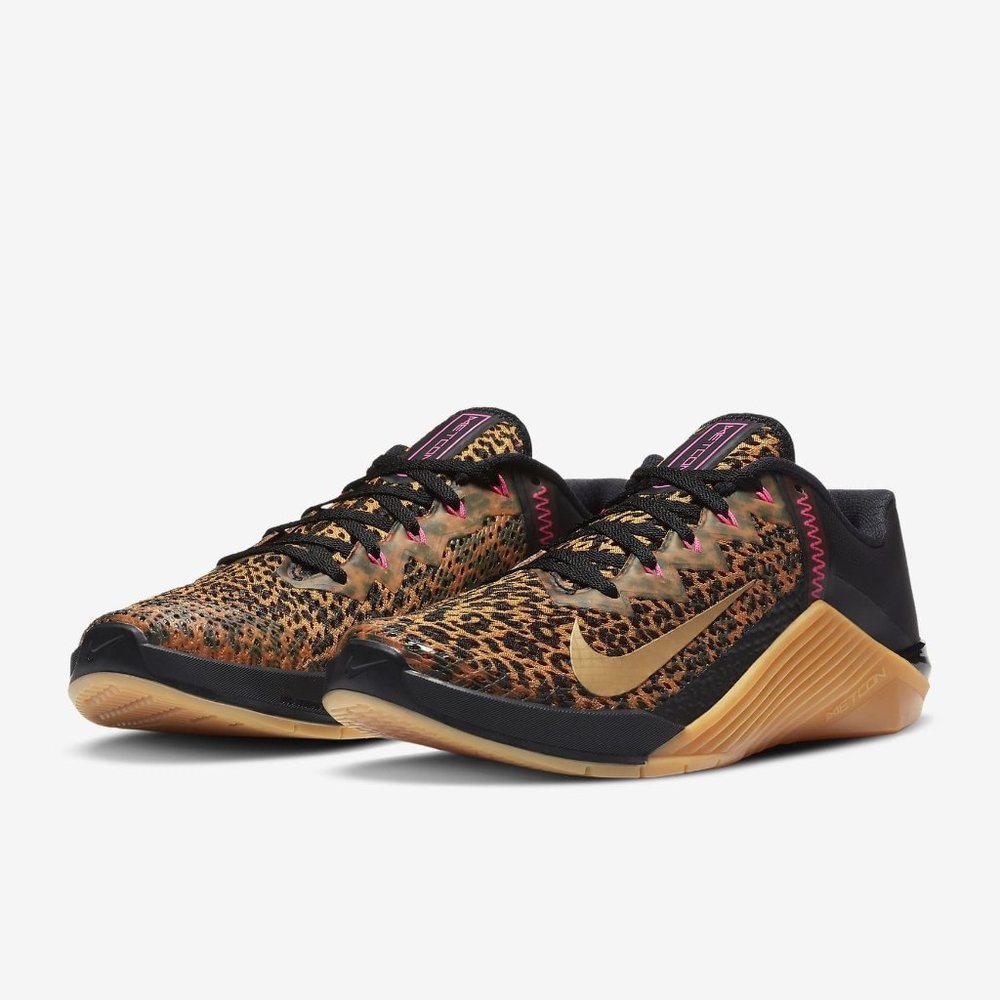 CHEETAH PRINT NIKE METCON 6 TRAINING SHOES